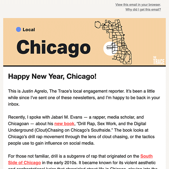 The Trace Chicago Newsletter January 2025